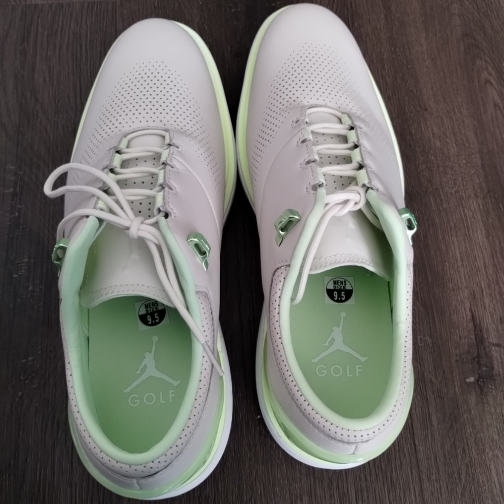 9.5 Or 10.5 Nike Jordan ADG 4 Golf Shoes Cleats Phantom Barely Volt DM0103-003 - Picture 11 of 11